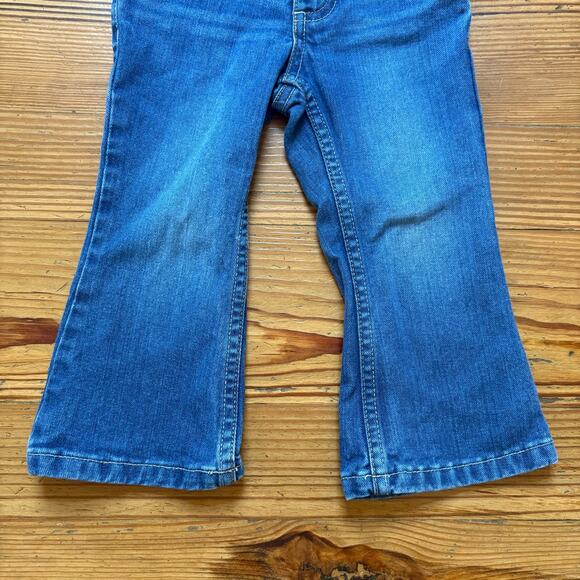 Genuine Kids dark wash adjustable waist flare toddler jeans SIZE 24M - Picture 3 of 6